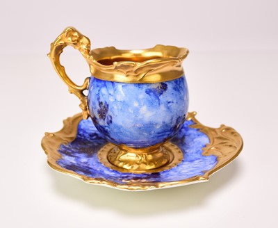 Lot 195 - Coalport cabinet cup and saucer, late 19th/early 20th century