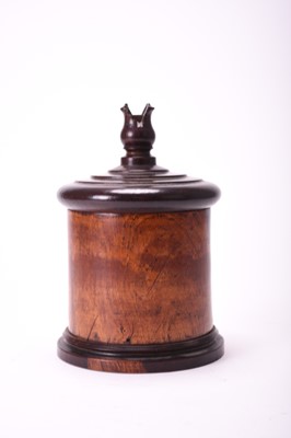 Lot 395 - A Victorian treen string box