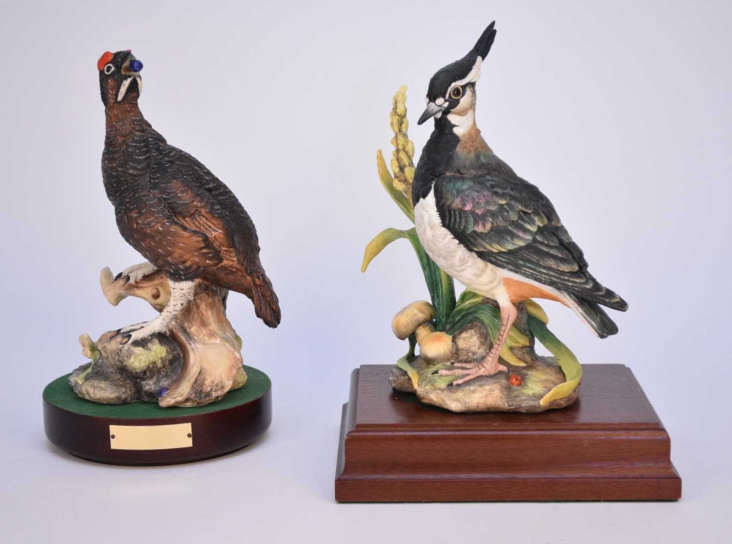 Lot 57 - Two Coalport limited edition models of a grouse and a lapwing