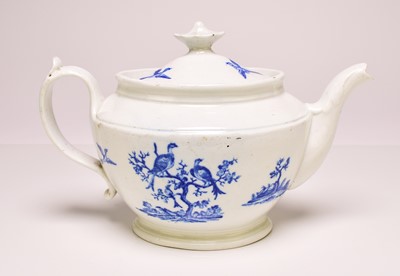 Lot 79 - John Rose, Coalport 'Birds in Branches' teapot and cover, circa 1805-10