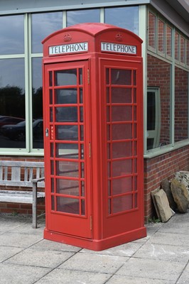 Lot 360 - A GPO K6 cast iron red telephone box