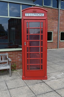 Lot 360 - A GPO K6 cast iron red telephone box
