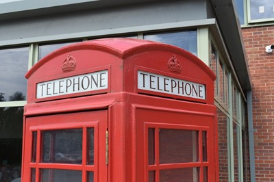 Lot 360 - A GPO K6 cast iron red telephone box