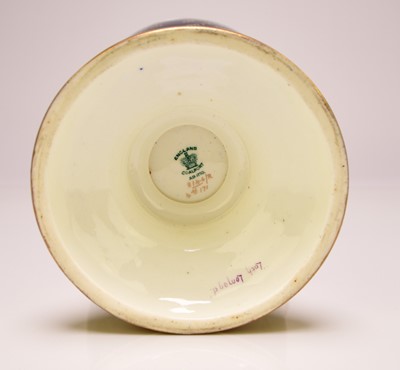 Lot 207 - Large Coalport 'Loch Lomond' vase and cover, circa 1910