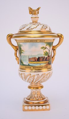 Lot 71 - Coalport limited edition 'Eagle' vase and cover