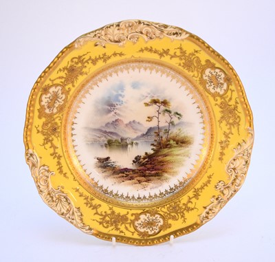 Lot 73 - Coalport plate by Percy Simpson, early 20th century