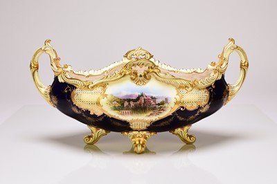 Lot 217 - Coalport 'Alhambra Palace' centrepiece vase