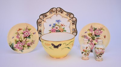 Lot 92 - A small group of Coalport, late 19th and early 20th century