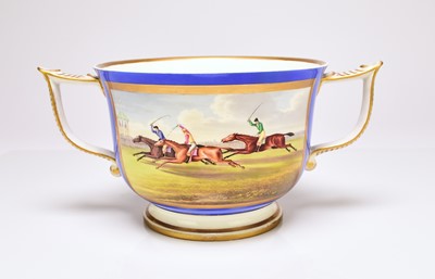 Lot 221 - Coalport Linley Horse Races, September 16th 1839 trophy cup