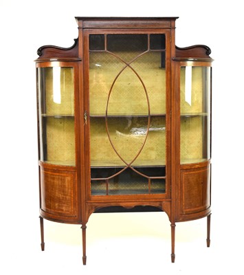 Lot 469 - An Edwardian inlaid mahogany glazed display cabinet