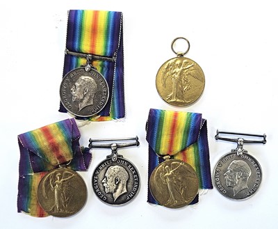 Lot 110 - Three WW1 Medal Pairs