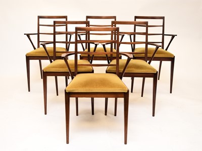 Lot 480 - A set of six mid-Century teak armchairs, AH McIntosh, Scotland