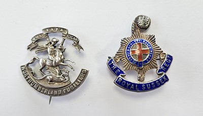 Lot 154 - Two military sweetheart brooches,...