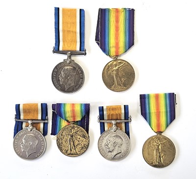 Lot 43 - Three WW1 RAF Medal Pairs