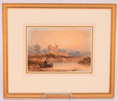 Lot 320 - Attributed to David I Cox (1783-1859) Landscape with Castle