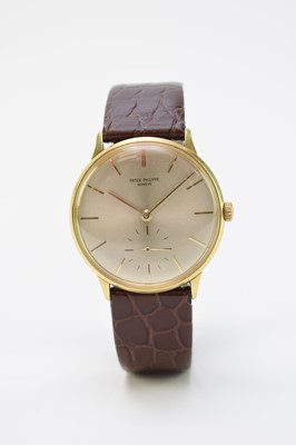 Lot 132 - Patek Philippe: A gentleman's 18ct gold Calatrava wristwatch