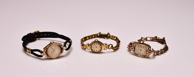 Lot 336 - Rotary and Accurist: Three lady's wristwatches