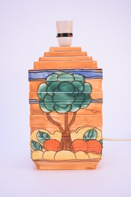 Lot 250 - Art Deco Royal Cauldon 'Orange Tree' table lamp designed by Edith Gater, circa 1935