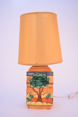 Lot 250 - Art Deco Royal Cauldon 'Orange Tree' table lamp designed by Edith Gater, circa 1935