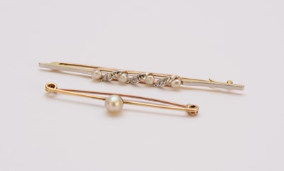 Lot 145 - Two bar brooches