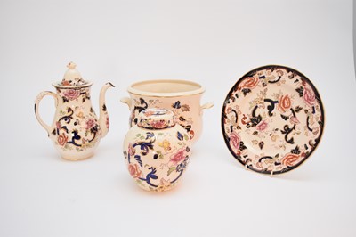 Lot 139 - Hicks, Meigh and Johnson stone china dessert service, circa 1825; with Mason's Ironstone