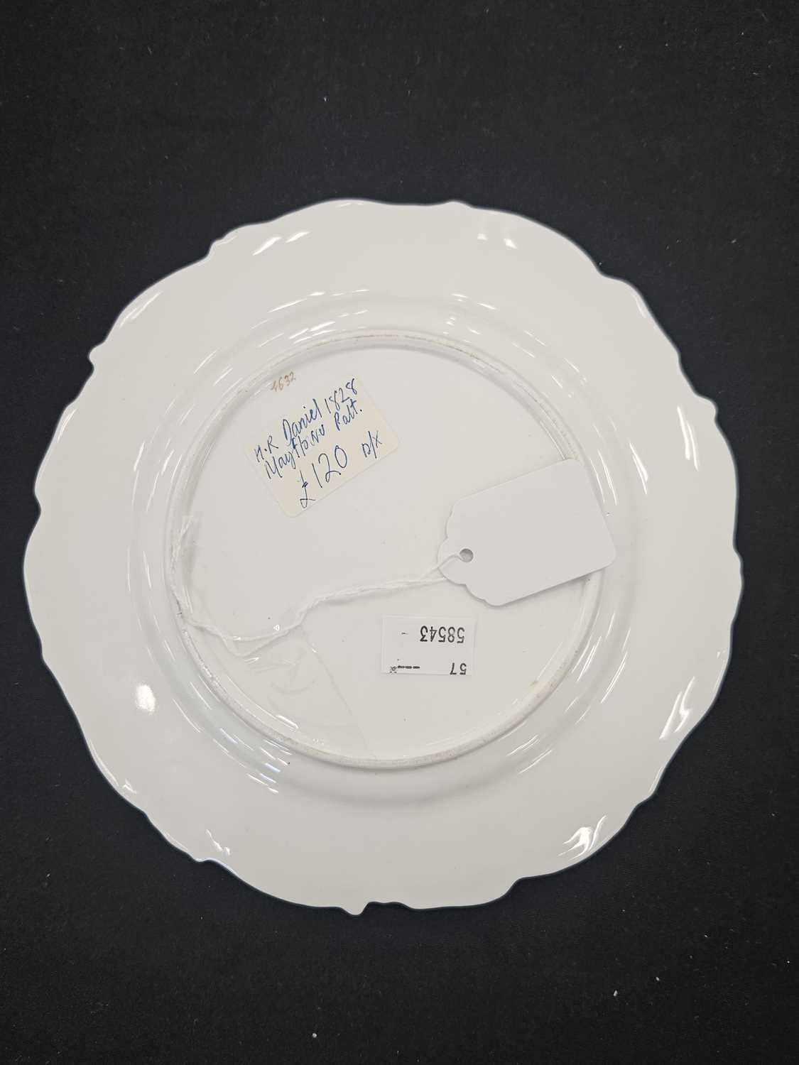 Lot 82 - Four H&R Daniel 'Mayflower' dessert plates,