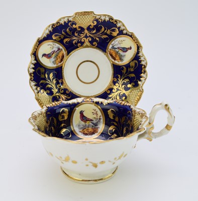 Lot 86 - H&R Daniel 'Shrewsbury' teacup and saucer, circa 1827