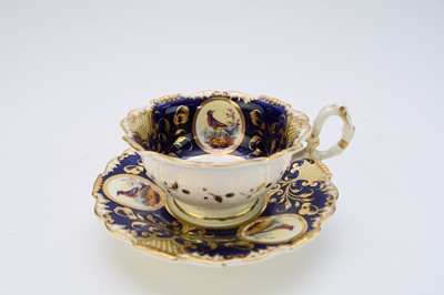Lot 86 - H&R Daniel 'Shrewsbury' teacup and saucer, circa 1827