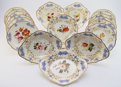 Lot 49 - H&R Daniel dessert service, circa 1824-5