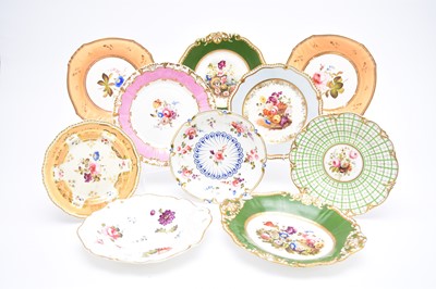 Lot 76 - H&R Daniel - Dessert wares and one bread and butter plate