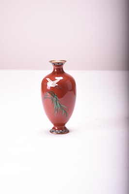 Lot 529 - A Japanese cloisonne vase, Meiji era