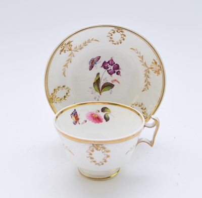 Lot 87 - H&R Daniel teacup and saucer, circa 1824