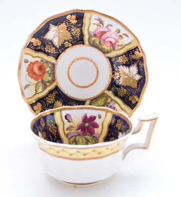 Lot 94 - H&R Daniel - A teacup and saucer, circa 1828-30