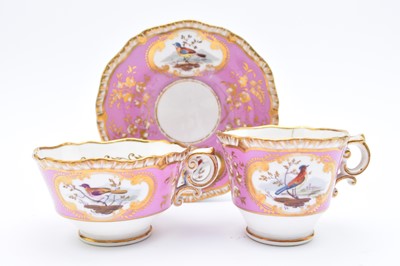 Lot 68 - H&R Daniel - A trio of teacup, coffee cup and a saucer