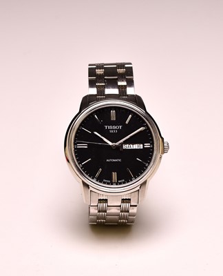 Lot 349 - Tissot: A gentleman's stainless steel Automatics III bracelet watch