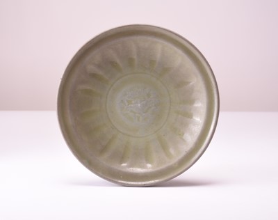 Lot 4 - A Chinese Longquan celadon dish, Ming Dynasty