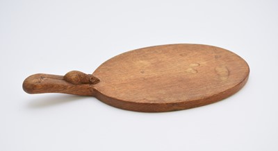 Lot 196 - Workshop of Robert Mouseman Thompson (Kilburn): An English oak cheese board