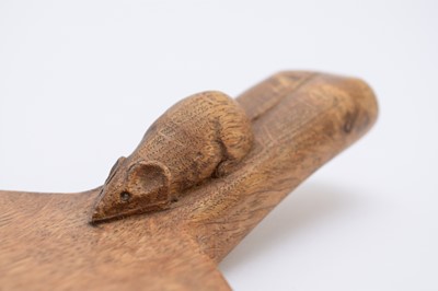 Lot 196 - Workshop of Robert Mouseman Thompson (Kilburn): An English oak cheese board