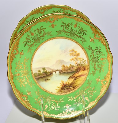 Lot 235 - Coalport dessert service by Arthur Perry and Percy Simpson, early 20th century