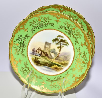 Lot 235 - Coalport dessert service by Arthur Perry and Percy Simpson, early 20th century