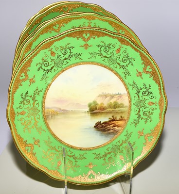 Lot 235 - Coalport dessert service by Arthur Perry and Percy Simpson, early 20th century
