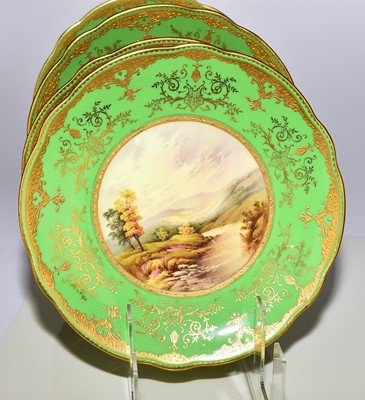 Lot 235 - Coalport dessert service by Arthur Perry and Percy Simpson, early 20th century