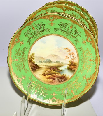 Lot 235 - Coalport dessert service by Arthur Perry and Percy Simpson, early 20th century