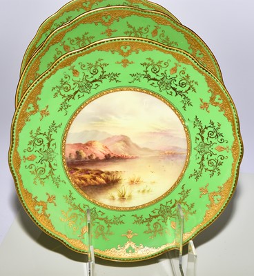 Lot 235 - Coalport dessert service by Arthur Perry and Percy Simpson, early 20th century