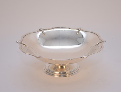 Lot 21 - A silver pedestal bowl