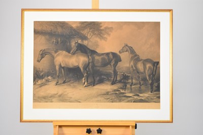 Lot 327 - A group of hunting prints including After Landseer