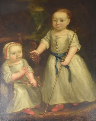 Lot 162 - Portrait of Benjamin Freeman Coleman and his sister Ann Elizabeth Coleman 1761