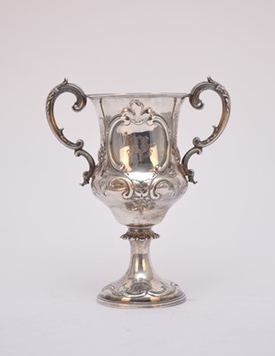 Lot 53 - A Victorian two handled silver trophy cup