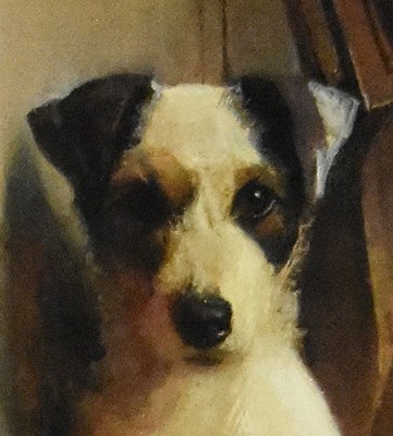 Lot 155 - Samuel Fulton (1855-1941) Jack Russel Terrier and a West Highland Terrier