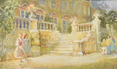 Lot Irene A Welburne (1910-2000) Steps at Btymton Devency, Yeovil Somerset